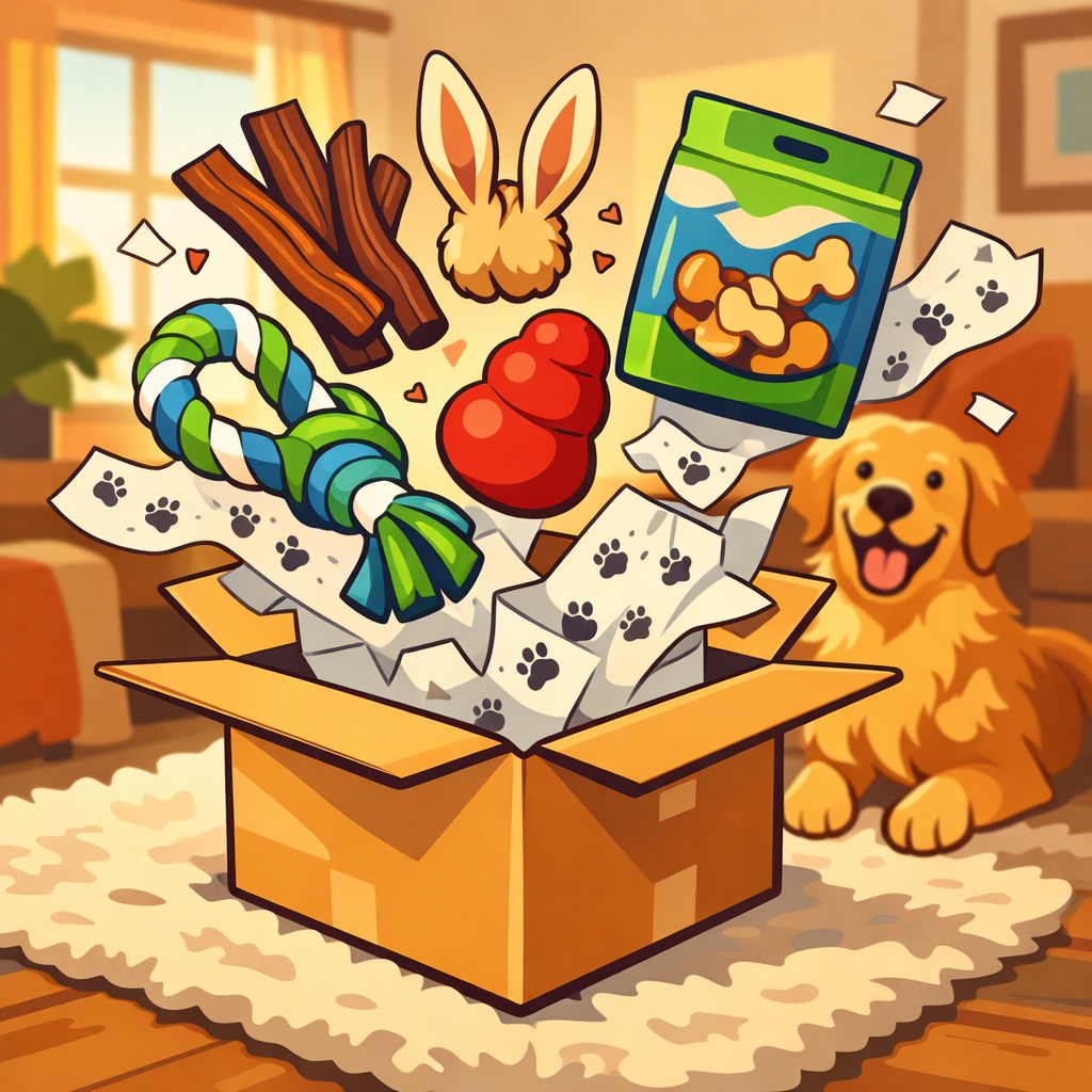 Tappancsbox doboz és kutya